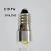 3W E10 P13.5S white light LED bulb 6000k-6500k of long life high brightness voltage 3V Used to replace the old flashlight bulb