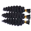 Top A Braiding Hair Bulk Bulk Wave Bulk Hair per Trecce Micro su Full Head 3 Bundles GRATIS DHL