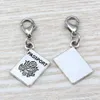 MIC .100pcs/ lot Dangle Ancient silver Alloy Passport Charm With lobster clasp Fit Charm Bracelets DIY Jewelry 15x36mm A-111b