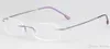 熱い販売！リムレスヒンジメモリチタン光フレーム眼鏡9カラー選ぶ（808）---- 50ピース/ロット