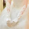 Nouveauté gants de mariage élégants gants de mariée doigt complet avec appliqué pour robe de mariée accessoires de mariage blanc ivoire3096675242397