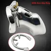 Latest Stainless Steel Male Cock Cage Curve Penis Ring With NonSlip Ring Chastity Belt Device Adult Bondage BDSM Product Sex Toy 4772373