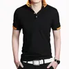2021ファッションポロスTシャツの男性カジュアルTシャツ刺繍メデューサコットンポロシャツハイストリートカラーポーロスシャツ