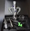 Versión 5.0 kit Octopus Design Nectar pipe 14 mm Punta de titanio Nail Mini Glass Water Pipes Bong Free DHL