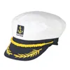 Wholesale- DSGS 2016 Hot Style Sailor Ship Boat Captain Hat Navy Marins Admiral Cappuccio regolabile bianco