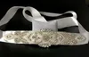 New Luxury Crystal Bridal Sashes Wedding Belt Rhinestone Pearl Beaded Cheap In Stock White Ivory Champagne5462571