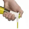 Set di 2 boccette da pressa per olio con vassoio in silicone Utensili da cucina per insalata Bottiglie per ampolle a flusso regolabile Vaso per aceto in vetro Dispenser per salsa di soia