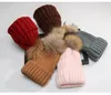 Bonitos Bonés de Inverno Crianças Chapéus De Pele De Guaxinim 15 cm Fur pompom Gorros Cap Chapéu De Pele Natural Para Crianças Dos Miúdos 77