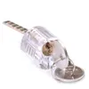 Cutaway T-Lock Transparent Lock Training Skill Professional Professional Practics Lock Lock for Locksmith مع مفتاحين