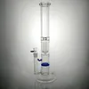 Bongglazen waterpijp rechte rube bong met kam perc 17 '' rechte glazen bong met douchekop borosilicaat glas rechte waterpijp