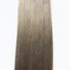 Ruban droit de cheveux brésiliens argentés dans les extensions de cheveux humains 100g extensions de cheveux humains gris 40 pièces