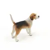 Arts and Crafts Beagle Hound Canine Stamboom Schattig Puppy Standbeeld Bruin Standing Staue Sculptuur voor Hondenliefhebbers