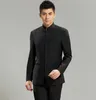 Jaquetas masculinas por atacado- jaqueta chinoiserie slim fit slanderin colar roupas tradicionais novas jaquetas de casamento masculino