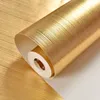 Luxury Gold Foil Wallpaper PVC Waterproof Thicken Präglad tapeter modern randig rutig texturerat vardagsrum Väggpapper Dekor8750339