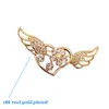 Piękne Serce Broszki Szalik Szpilki Błyszczące Kryształ Rhinestone Angel Wings Broszka Dla Kobiet Ślub Bride Broszki Biżuteria Hurtownie Xmas Prezenty