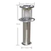 LED Solar Garden Mosquitoes Lights 58cm Stainless Steel Outdoor Waterproof Lamps Home Lighting High Voltage Power Grid Flying-insect Out