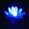 Frete Grátis Artificial LEVOU Flutuante Flor de Lótus Lâmpada de Vela Com Luzes Traseiras Coloridas Para Festa de Casamento Decorações Suprimentos