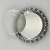 100pcs / lot gratis frakt 1 "25.4mm mörk ljus cirkel epoxi klistermärke mycket transparent 1inch klara runda kupoler för smycken diy