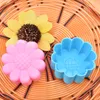 Strumenti per torte All'ingrosso- 1 pz Stampi in resina per caramelle a forma di girasole Cupcake, Stampo per sapone fai da te in silicone, Stampo in silicone, Decorazione fondente