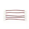 10mm 8mm 2 Pin Single Color 5050 LED Strip Connector Free Soldering Connecting Wire With Led PCB Connector