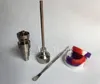 GR2 Titanium Nail Tool Set Vidro Bong Tool Set Domeless 6 em 1 com tampa de carbono