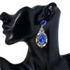 Oorbellen voor vrouwen Goedkope Sieraden Diamond Swarovski Crystal Stud Bruiloft Accessoires Mode Rhinestone Bridal Oorbellen Groen Blauw Rood