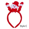 Julfesttillbehör Santa Claus Davids Deer Head Hoop Funny Party Show Cosplay for Children eller Adult Festive Party Supplies