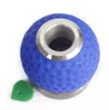 Criativo nova rodada bola de golfe de silicone capa de fumaça utensílios utensílios acessórios do cachimbo de água conjunto completo de aço inoxidável pote de carvão