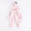Autumn Infant Baby Cartoon Dinosaur Rompers Long Sleeve Hooded Cotton Climb Clothes Boys Girls Children Overalls Rompers 13349