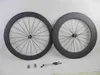 Carbon -Fahrradräder vorne 60 mm plus Heck 90 mm Basaltbremsoberfläche Clincher Röhrenstraße Fahrradfahrräder Novatec Hubs Breite 1723619