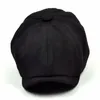 Marka-Cabbie Newsboy Kadın MAN CAP Siyah Ivy Hat Golf Sürüş Kış Soğuk Düz Düz Bereler Şapkalar WF403