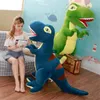 Dorimytrader Large Simulated Animal Tyrannosaurus rex Plush Toy Stuffed Anime Dinosaur Doll Crazy Gift for Kids 205cm 81inch DY61706