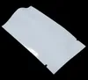 500pcs / lot värmeförsegling vit aluminiumfolie öppen toppmat mellanmål plastförpackningspåsar mylar dammsugare Gratis frakt