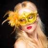 10pcs venezianische Maskerade-Frauen-Masken-halbe Gesichts-weibliche Masken Halloween-Ball-Partei-multi Farben Rot / Gold / Silber