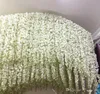 Idee per matrimoni glicine Elegante fiore di seta artificiale Glicine Vite Decorazioni per matrimoni 3 forchette per pezzo più quantità più belle