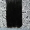 Naturligt rakt hår Remy Micro Loop Ring Bead Hair Extensions 1g 200g Naturfärg Mikroslinga Mänskliga hårförlängningar