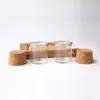 Tapones de cristal de 5G tapones botellas boca de cuerno 5 ml de vidrio de alta calidad / tarro de cristal Mini tubo de prueba