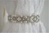 Top qualité strass perle 100 Pure main ceinture de mariée ceinture de mariage luxe perles perles ceintures de mariage 2019 53625 cm D62189191632849