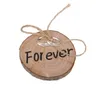 Ring pillows Wedding Ring Bearer Slice Rustic Wooden Ring Holder Wedding supplies with Burlap Creative Retro Wedding Decoration WT6786393