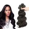 Brasiliansk Virgin Hair Body Wave 3 Bundles 8A Obehandlad Human Hair Extensions Body Wave Natural Black Color 1b