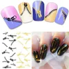 Новый Nail Art наклейки павлинье перо Zip Стиль Переходов Декаль Бесплатная доставка