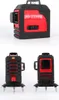 12LINES 3D MW-93T Laser Level Self-Leveling 360 Horisontell och Vertikal Cross Super Kraftig Red Laser Beam Line