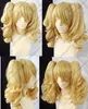 100% Brand New High Quality Fashion Picture Full Lace Wigshot Sprzedaż! Fate Stay Night Saber Cosplay Wig Mieszany Złoty Kolor