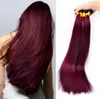 V tip 99J 1g / strand 100strands / lot kératine pré-liée 8A remy extension de cheveux de fusion de cheveux humains