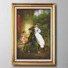 La donna a cavallo, stile elegante Set di ricami a punto croce Kit di ricamo dipinti contati stampati su tela DMC 14CT / 11CT