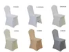 100 pcs Universal White Polyester Spandex Wedding Chair Covers for Weddings Banquet Folding el Decoration Decor Whole205d