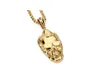 Hot Fashion Man Figure Jewelry Human Head Pendant Necklace Hip Hop Vintage Cool Gold Plated Stainless Steel Chain For Men Women