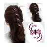 2017 neue Mode 12 Stücke Mädchen Kristall Schneeflocke Haarspangen Haarnadeln Kopfbedeckung Strass Haargreifer Haarschmuck