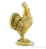 Lucky Chinese Fengshui Bronze Animal Zodiac Chicken Rooster Lyxig staty