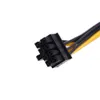 Freeshipping 10 stks / partij EPS-12V Male Naar 8 Pin Vrouwelijke PCI IDE Express Power Extension Cable Adapter voor CPU